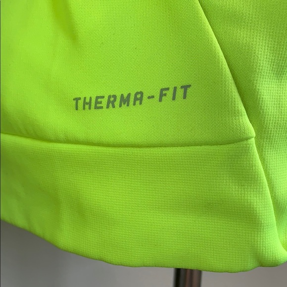 Nike THERMA-FIT Fleece Lined Neon Yellow Size S - Picture 3 of 10